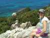 Liesel van Zyl - hiking the rocky outcrops of the Seychelles islands